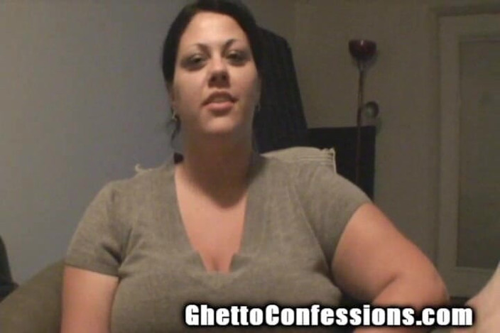 Ghetto Confessions: Baculatá máma velká prsa deep throat děvka děvka Spunk Licker!