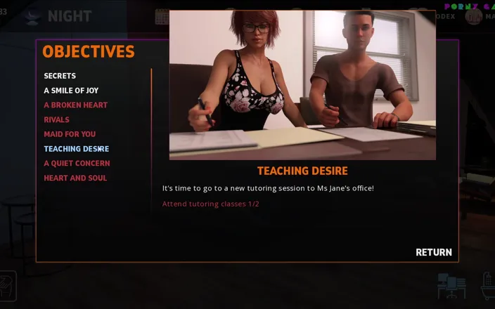 Porny Games: Midnight Paradise by Lewdlab - the Teacher Uses Her Nice Foots 31