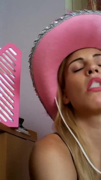 Pink Pantyhose Blonde Smoking