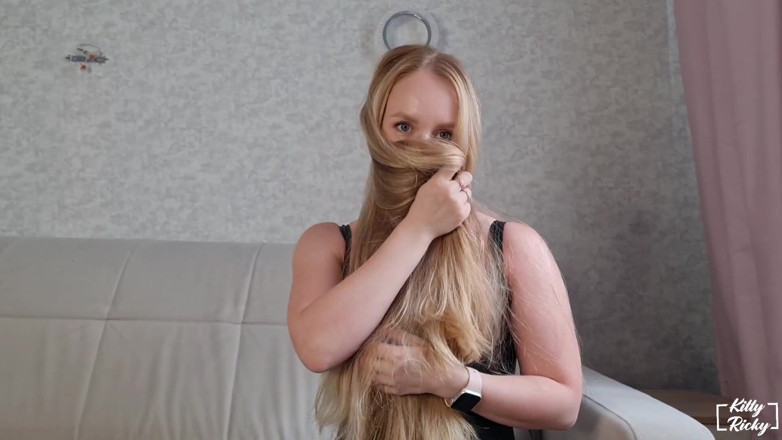 Kelsi69: Hairjob/cum on Hair POV