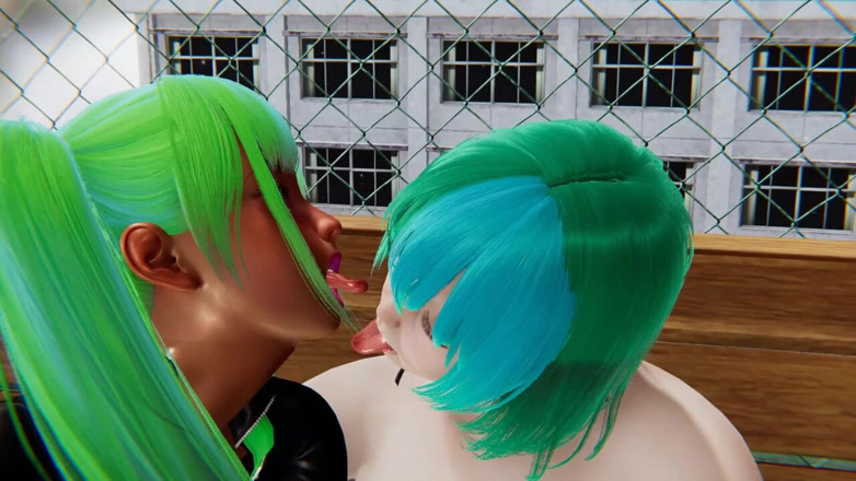 Yaoitube: 2 Yaoi Femboys在屋顶上打手枪