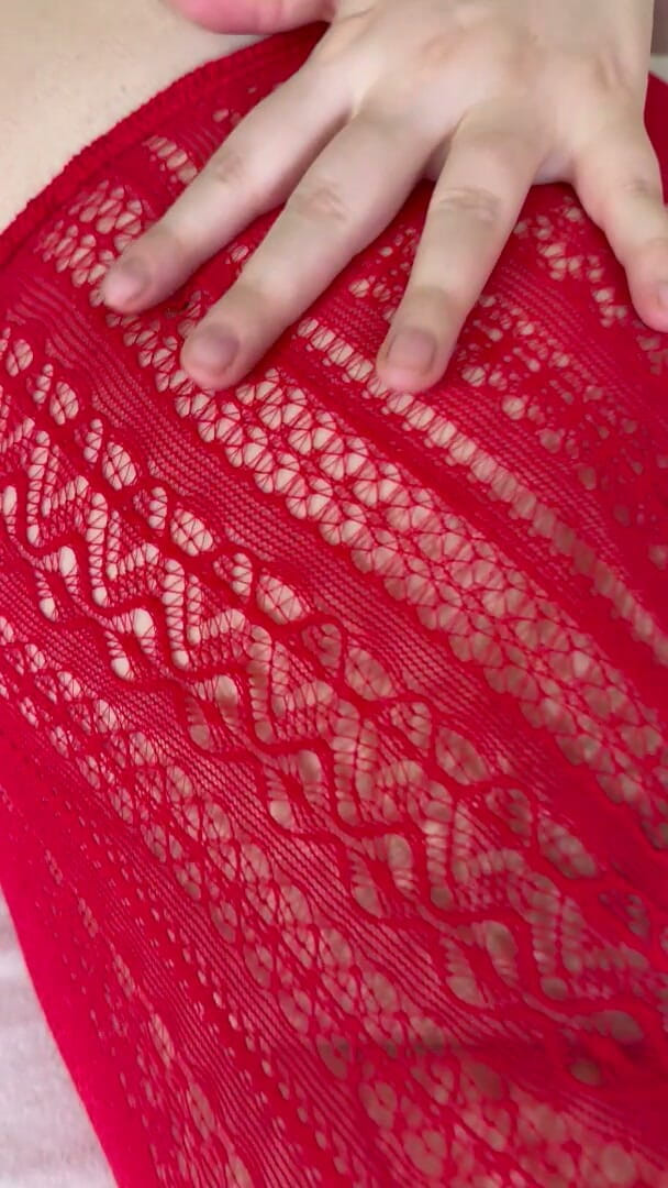 Sensual Lotuses: Collants rouges