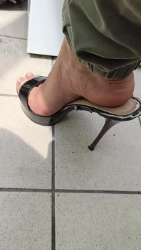 아주 섹시한 발 뒤꿈치와 발