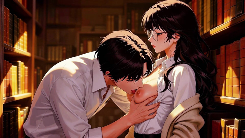 AI-JOE: Gap Moe glasses người phụ nữ xinh đẹp, buổi học riêng...