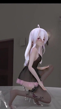 [MMD] слабкий шоколадний крем, чорна шовкова сукня, анальна серра, намистин, непристойний візерунок