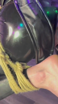 Suspended in Rope for a Good Fisting