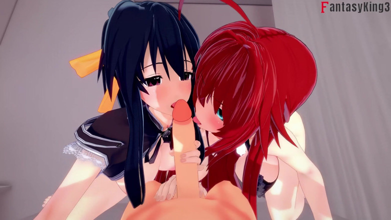 Fantasy king: Akeno Joins a Threesome with Rias Gremory - Dxd Ntr Madness...