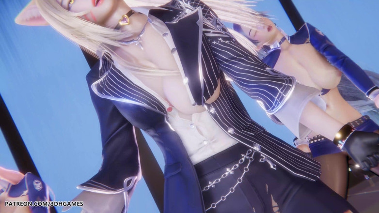3D-Hentai Games: [mmd] Twice - parla che parla Ahri Seraphine Kaisa sexy spogliarello...