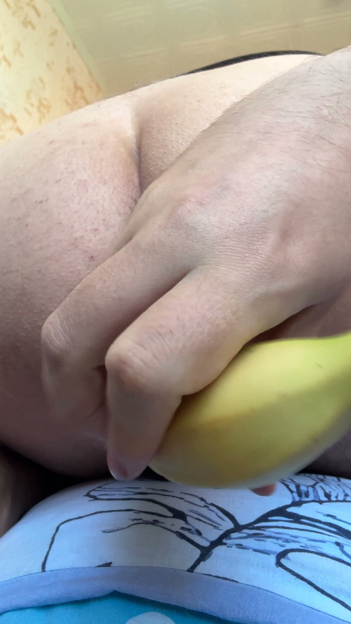 Blue Sasha: Banane Im Arsch Nahaufnahme Solo