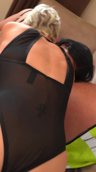 Builder Has Fun with 2 Hot MILFs