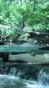 Flexing by the Waterfall, Trying to Sneak a Little Private Moment…
