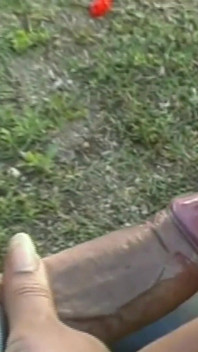 Caribbean Trans Gets Fucked in the Garden