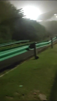 Masturbating Naked on the Side of the Freeway at Night