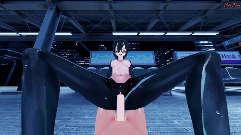 Hentai Smash: Cute Vtuber Roboco gets filled with cum from your POV -...