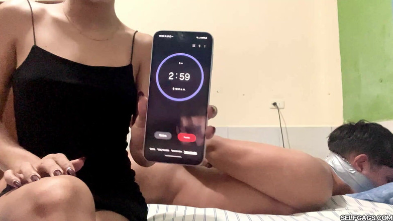 Selfgags femdom bondage: Kwelling van tinderdate: Diana's bondage-uitdaging voor Nicolaas!