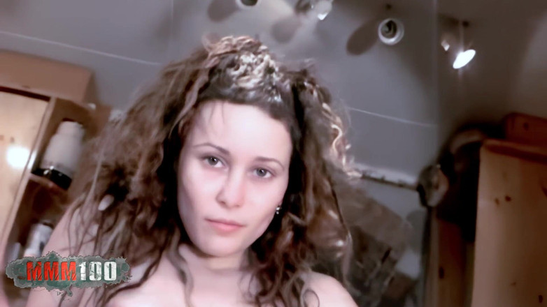 MMM100: Tinna: Amateur Teen Slut Strips in the Kitchen