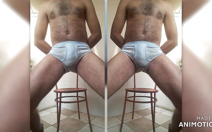 Hairy stink male: Ropa azul