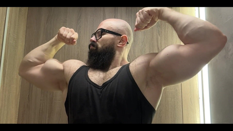 Mister Stone: Enjoy the View of My Thick Meaty Biceps Bouncing in...