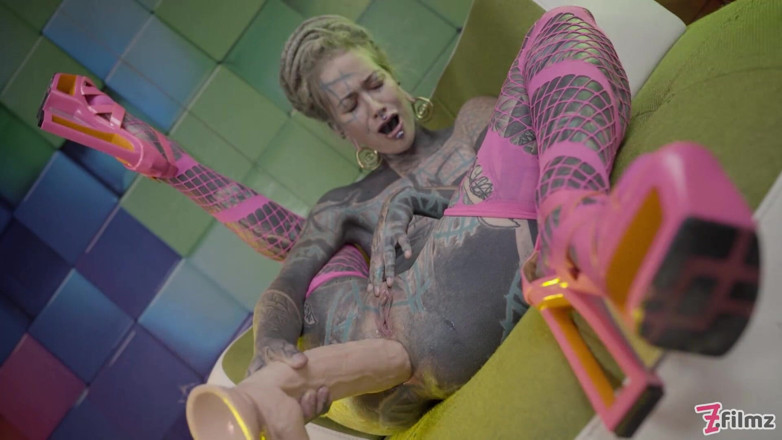 Z-Filmz: Heavily Tattooed Teen Anal Stretching
