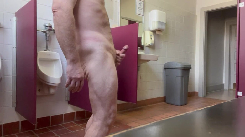 Sen Desi: Public Masturbation in University Bathroom Fully Naked and Cumming