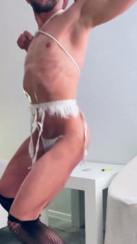 All Body Shaved Gay Sexy Lingerie High Heels