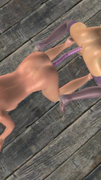3D Animated Lesbian Lust: Busty MILF Pussy-grinds & Double-dildo Fucks Petite Teen Pussy