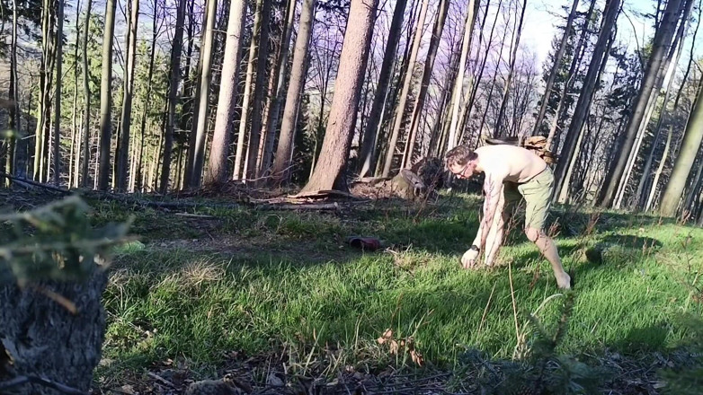 kickerscooter: Naked in Forest