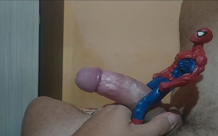 Big Dick Red: Человек-гей-паук трахается с пареньком с большим хуем