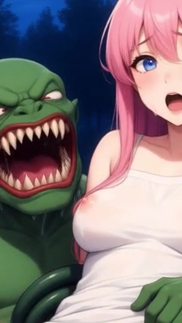 Virtual desires: He Found a Big-dicked Monster in the Woods and Tried...