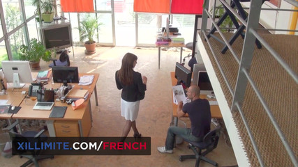 French girls at work: Sekreterin samimi anları