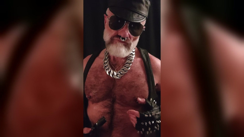 MusclesCigarsFFPig: Tit Pig Smoking His Pipe While Playing with Tits and...