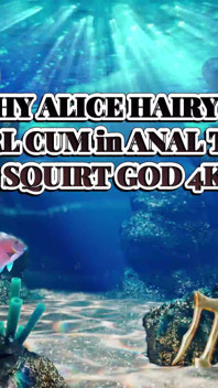Peachy Alice Hairy Cunt Gushes Girl Cum in Anal Threesome - Squirt God 4K
