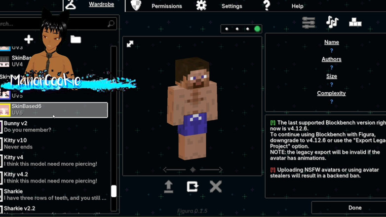 Manor Cookie: Minecraft Figura - このバニーイヤーのセクシーな女性のような新しいモデルを試してみる