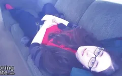 A Tenga egg and a big comfy couch