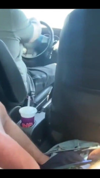 Married Woman Sucked Me with Her Husband at the Wheel