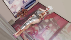 MikuMotion: Iu-lila šaty striptýz busty