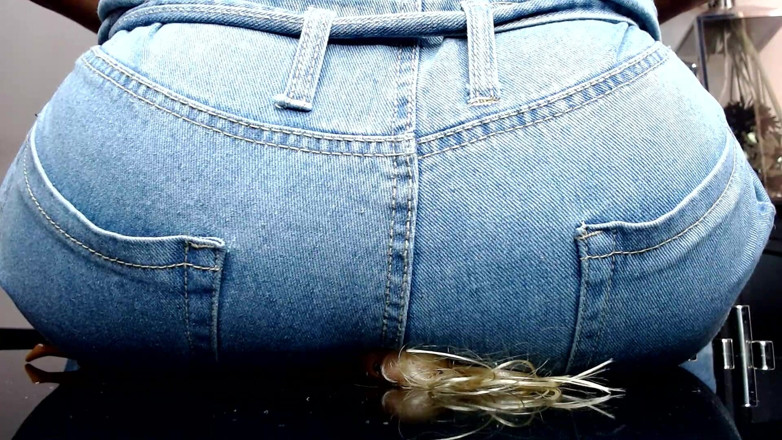Maeling: Shrunk Teens Crushed in Denim Jeans and Ass Stifled Ignorant