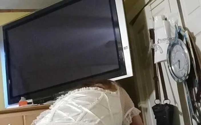 AnalAndrea: Analandrea New Lingerie Huge Plug