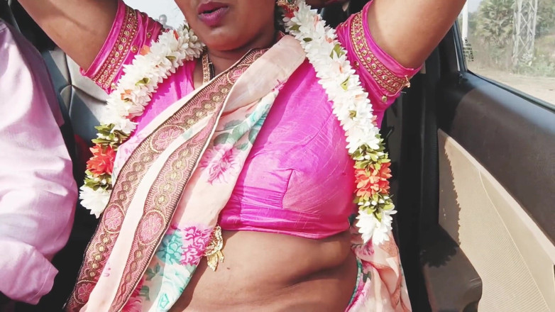 Telugu honey lips: Seda tía en el coche, telugu habla sucio, episodio -1, parte- 3,...