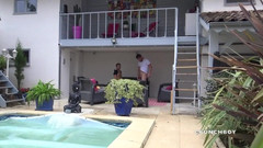 Raw sex in exhib in Madrid: Romantik surová ošukaná heterosexuálem Vladem