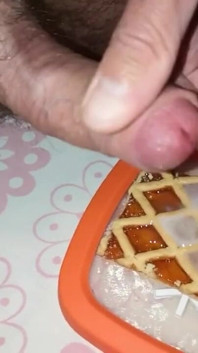 Komt klaar op de taart om te eten als ontbijt
