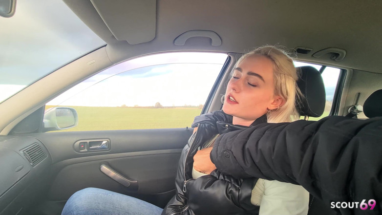 Scout69: German Blonde Hitchhiker Pick up and Get Risky POV Outdoor...