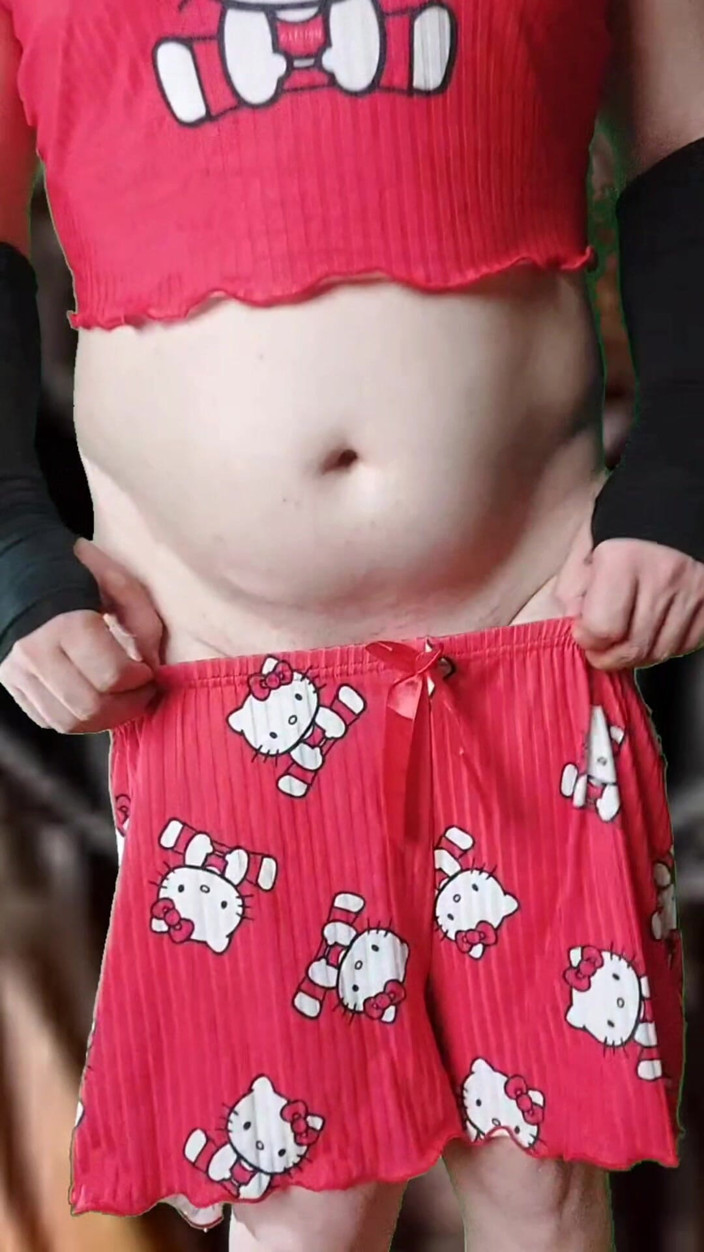 Kitty_Cross: Hot Cute Femboy Booty Sissy in Cute Pajama Bouncing Butt...