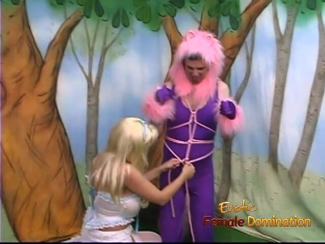 Erotic Female Domination: Cosplay fetish with busty blonde