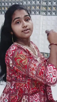 Réel, couple indien, sexe torride en robe rouge - pipe, gorge profonde, missionnaire et levrette avec éjaculation sur les seins