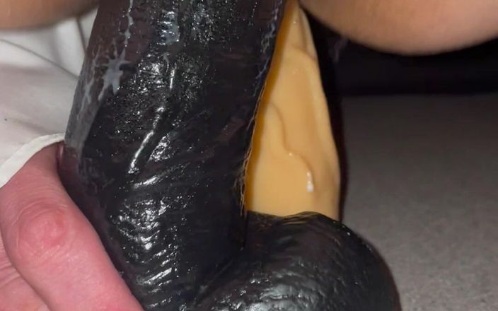 Janine 75d: A Thick Dildo in Every Hole