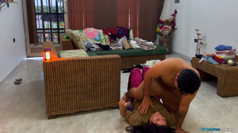 NamiQsein: Wrestling Match Ends in Rough Sex and Semen in Her...