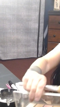 MILF Mid Make up Cigarette Smoking