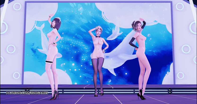 3D-Hentai Games: Hurly Burly servitoare sexy dans goală 4K