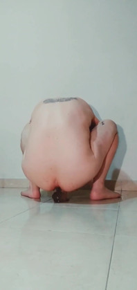Cum as Lube Dildo Fuck